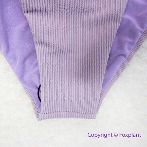 New! Set! Beach Riot Free People Rib Dallas Emma bikini bottom lavender, size XS - Picture 8 of 9